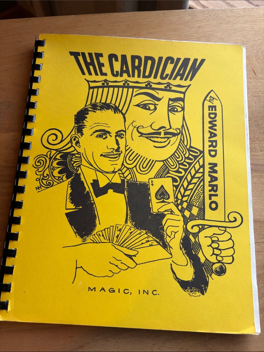 'The Cardician' Yellow Magic Book by Edward Marlo